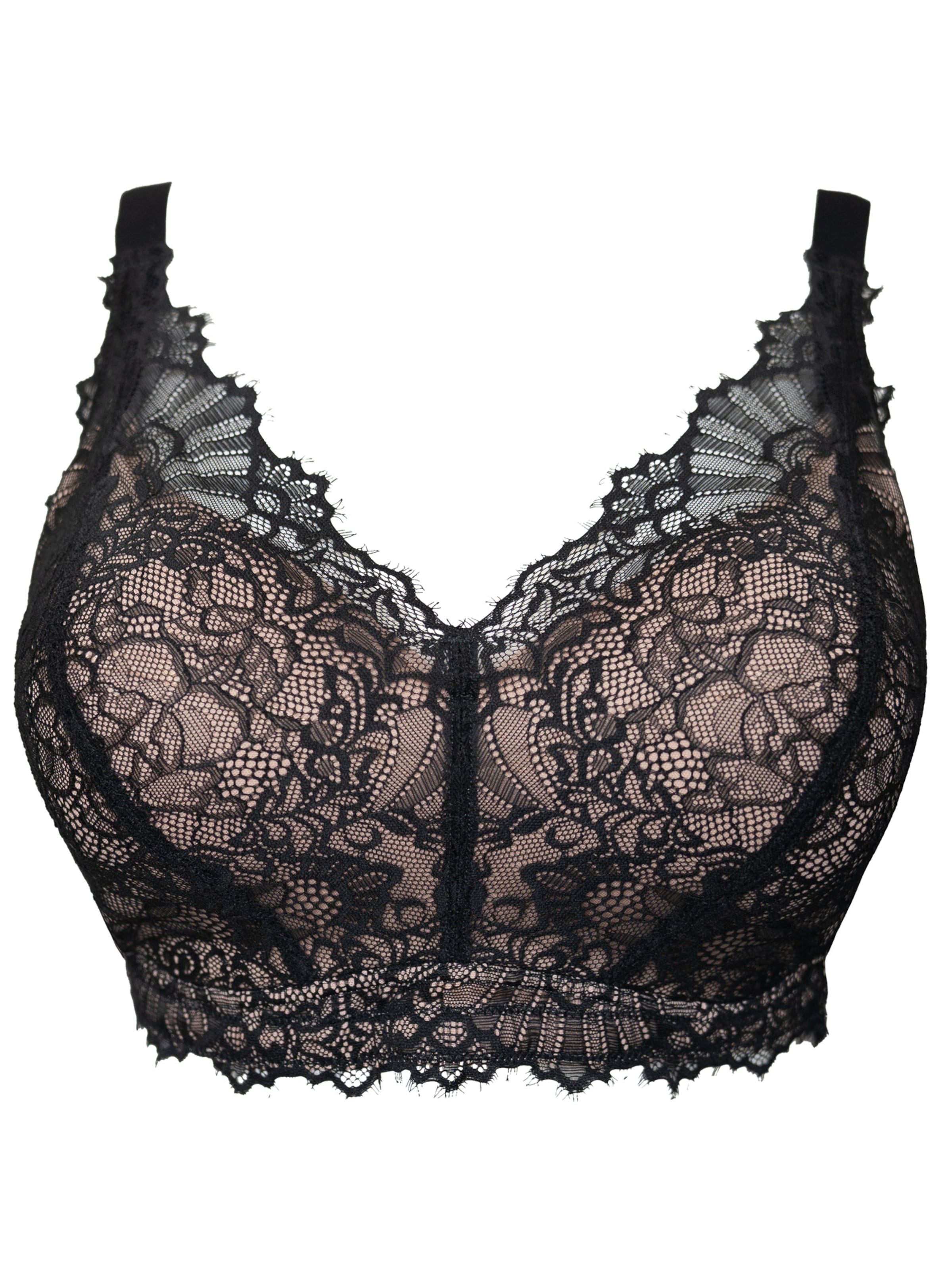 SugarShape Bustier BH 'Sensla' in Zwart: voorkant