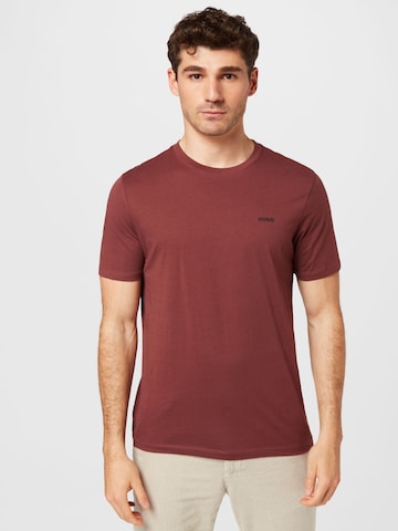 T-Shirt 'Dero' HUGO en marron : devant