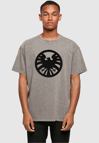 ABSOLUTE CULT Shirt 'Captain Marvel - Nick Fury' in Grijs: voorkant