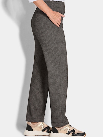 Regular Pantalon à plis 'Carla' Goldner en gris