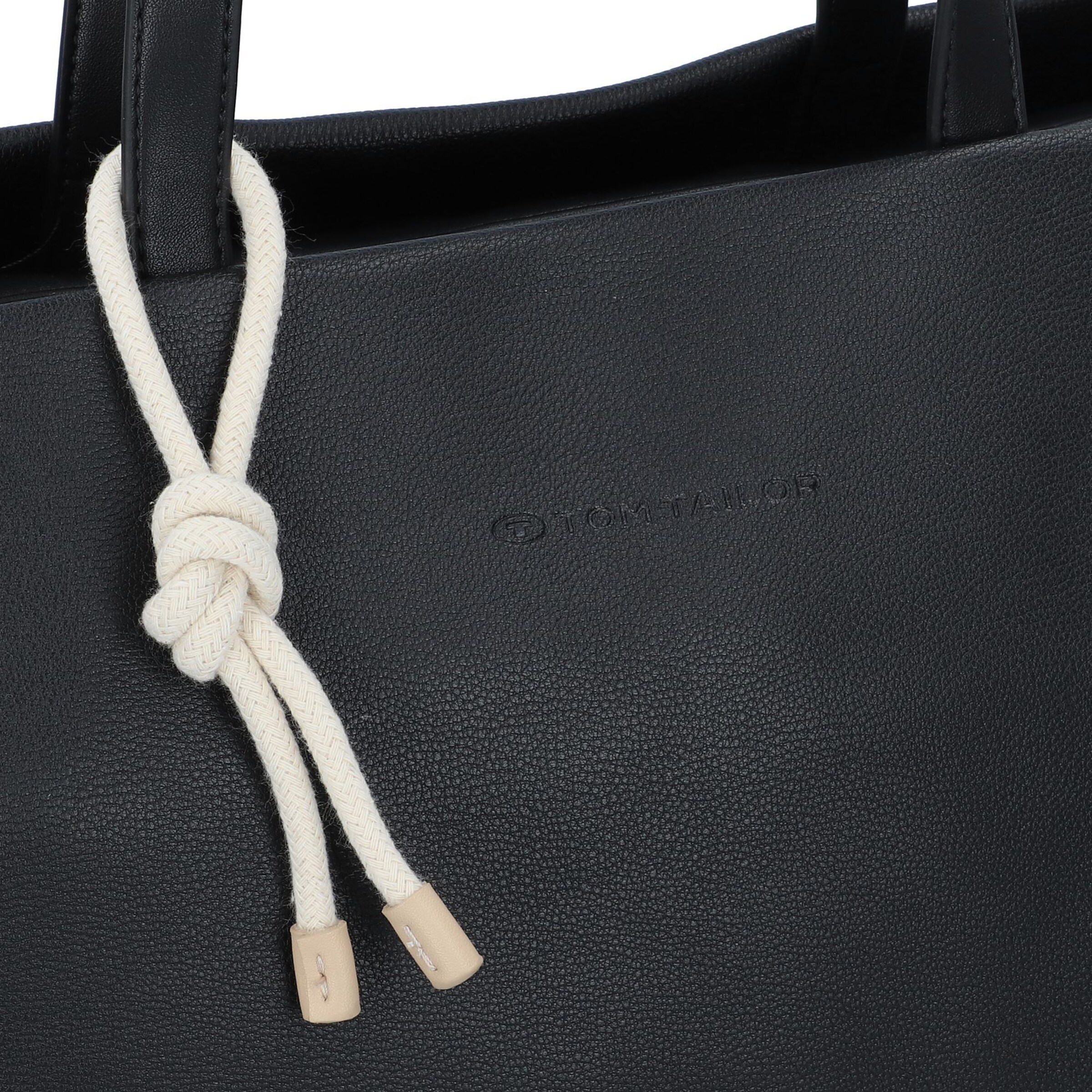 TOM TAILOR Shopper 'Kama' in Zwart