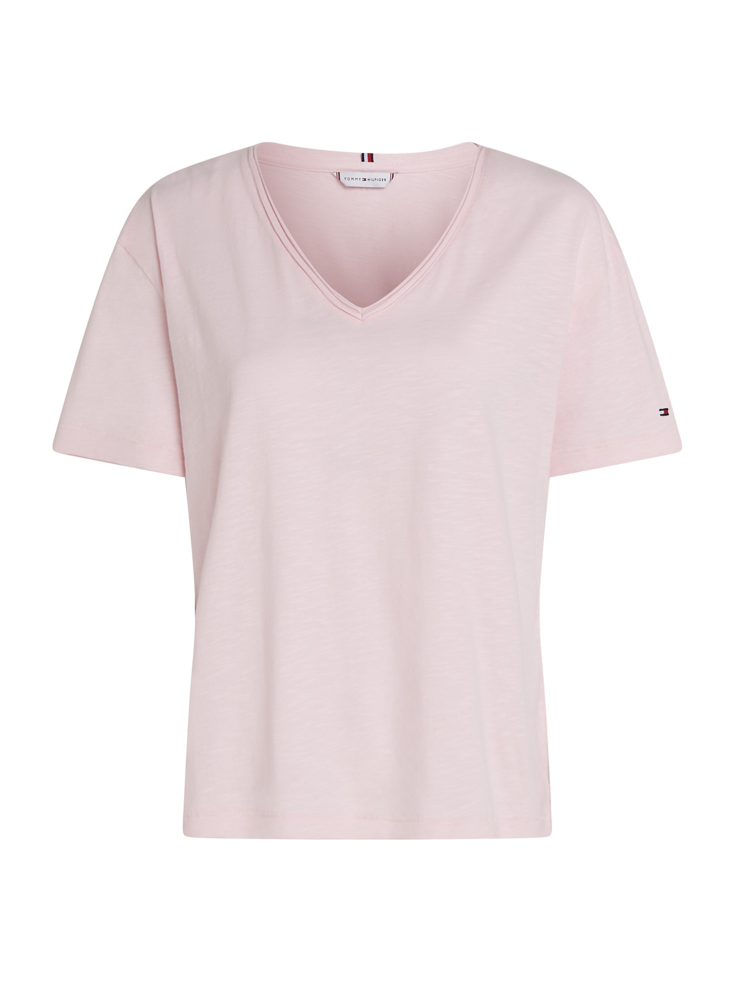 T-shirt TOMMY HILFIGER en rose : devant