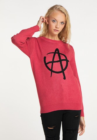 myMo ROCKS Sweater in Red: front