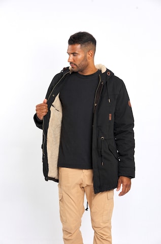 Alessandro Salvarini Parka in Schwarz