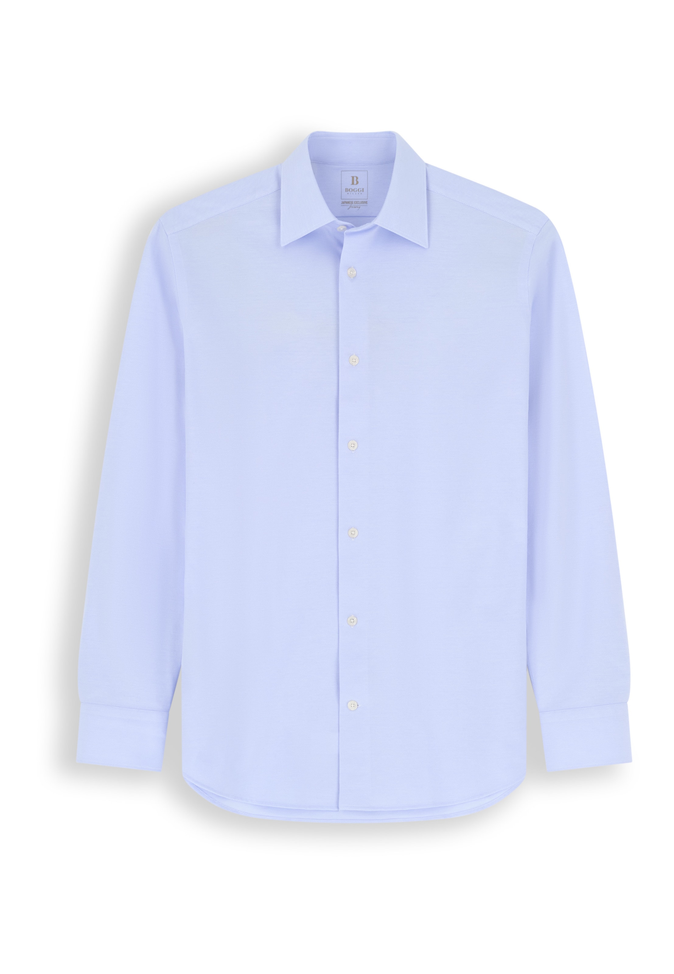 Coupe regular Chemise Boggi Milano en bleu : devant