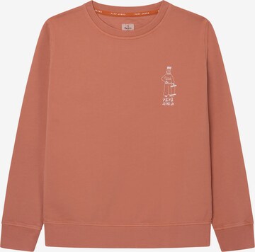 Sweat 'TWAIN' Pepe Jeans en rouge : devant