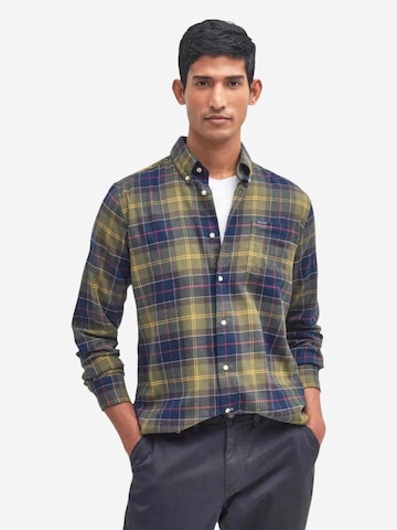 Barbour - Camiseta 'FORTROSE TAILORED SHIRT MSH4991' en verde: frente