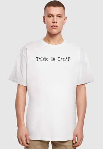 T-Shirt 'Halloween - Trick or Treat' Merchcode en blanc : devant
