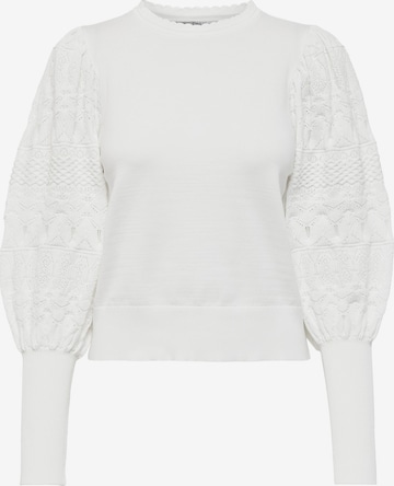 Pull-over 'Melita' ONLY en blanc : devant