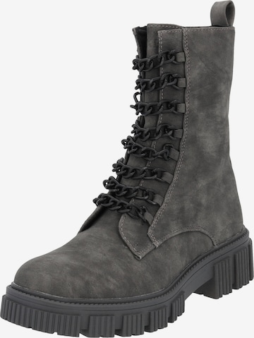 Dockers by Gerli Lace-Up Ankle Boots '51DA211' in Grey: front