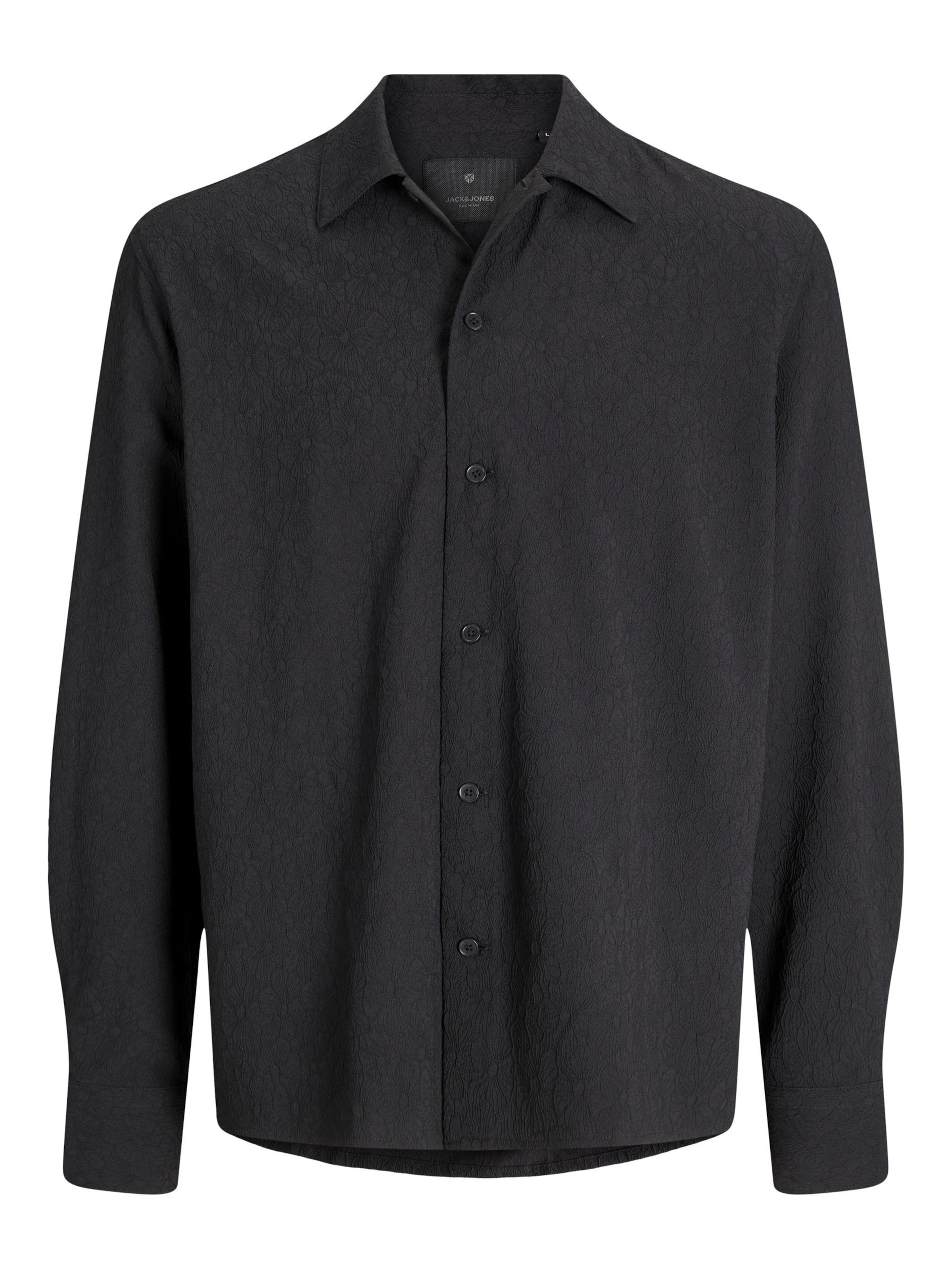 Coupe regular Chemise JACK & JONES en noir : devant