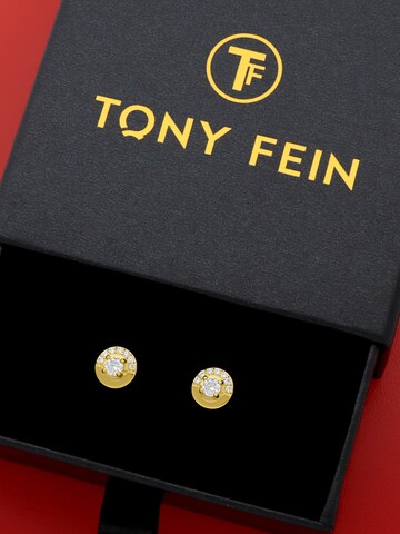 Tony Fein Earrings 'Rund' in Yellow