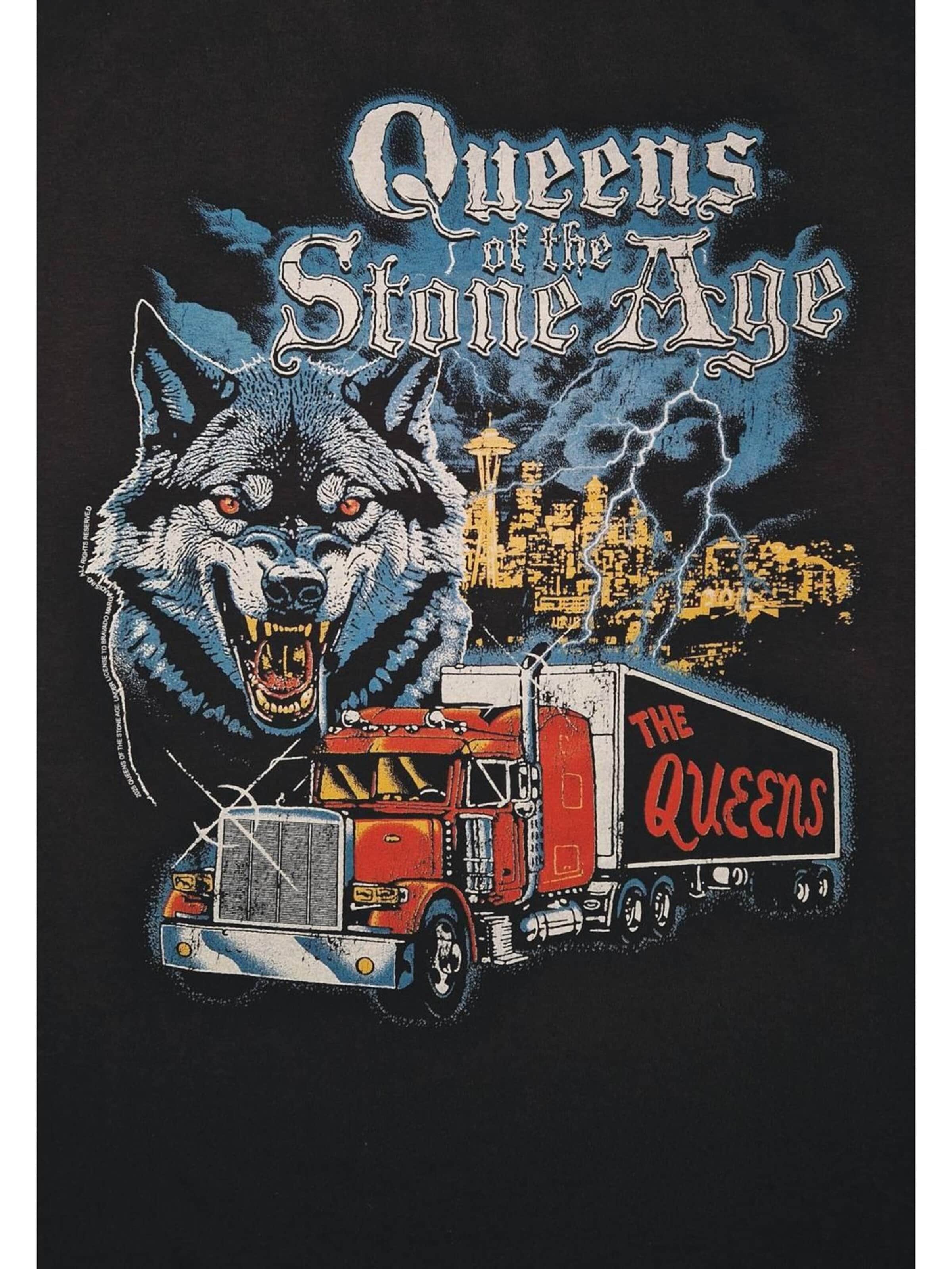 Rockshirts Shirt 'Queens of the Stone Age Wolf T-Shirt' in Black
