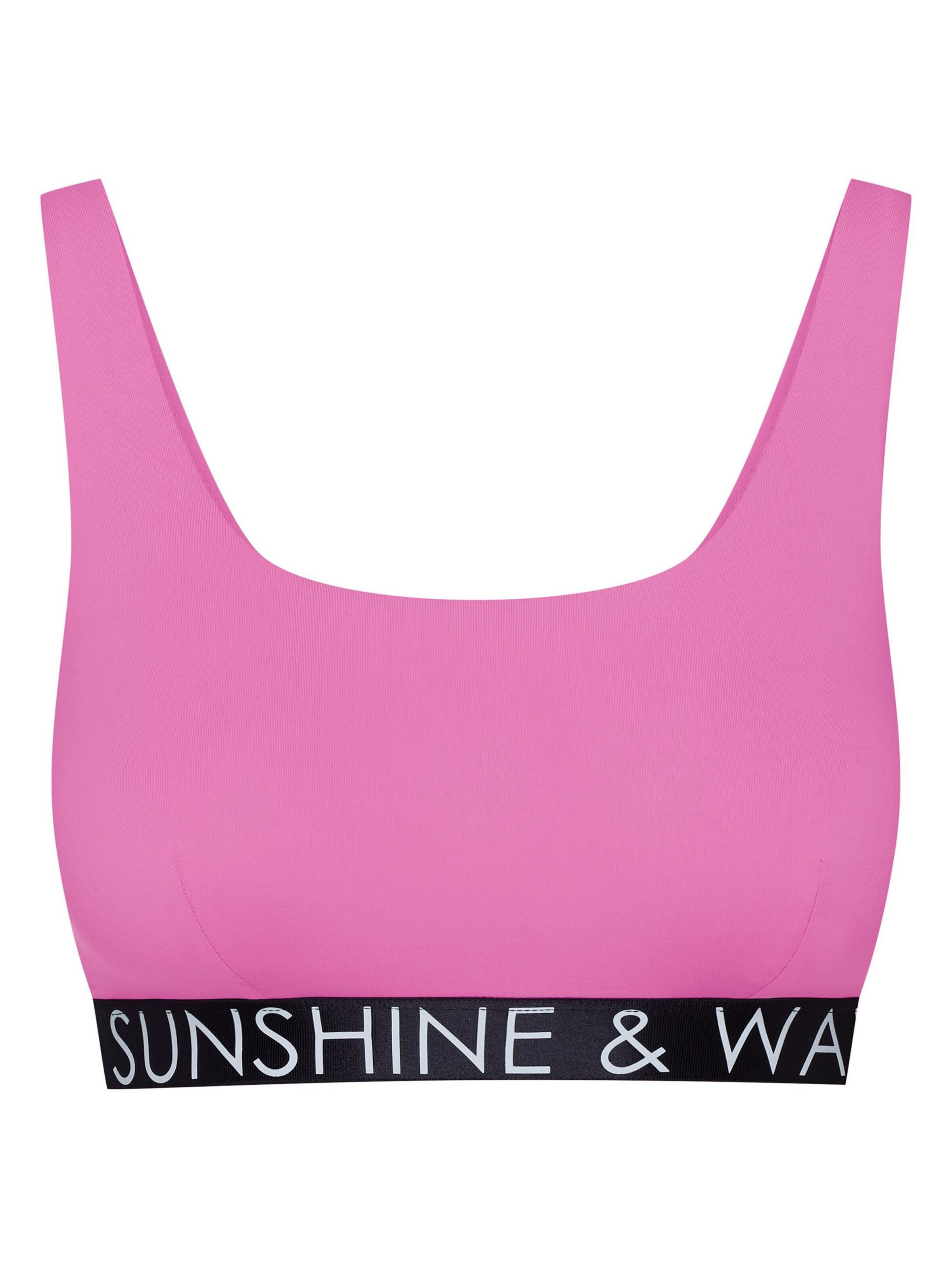 ESOTIQ Bikini Top 'Summervibes' in Pink: front