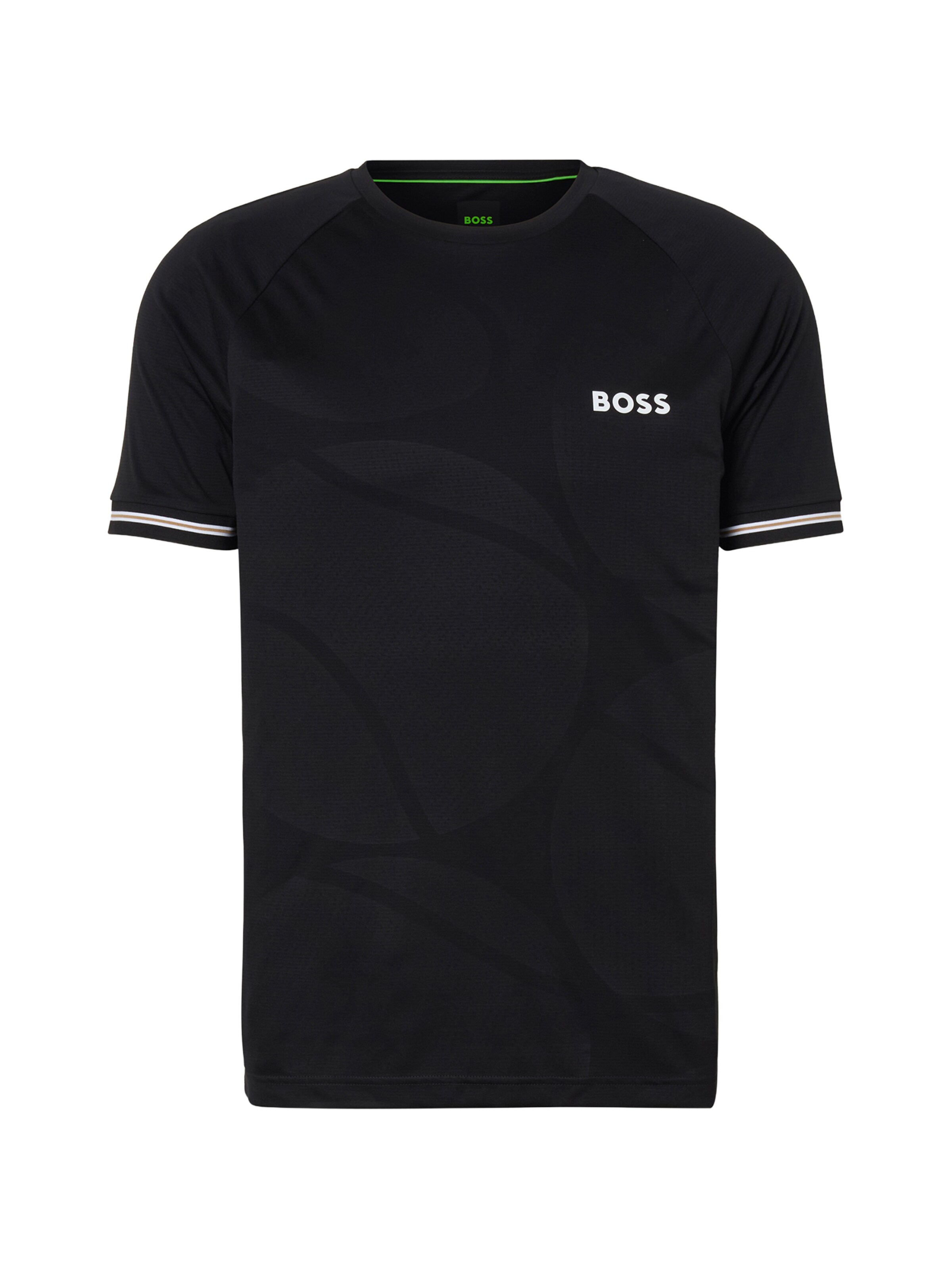 T-Shirt fonctionnel 'Serve 2' BOSS en noir : devant