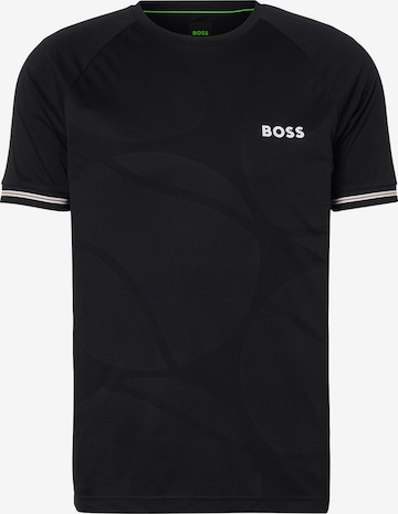 T-Shirt fonctionnel 'Serve 2' BOSS en noir : devant