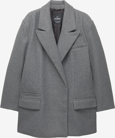 Palton de primăvară-toamnă Pull&Bear pe gri amestecat, Vizualizare produs