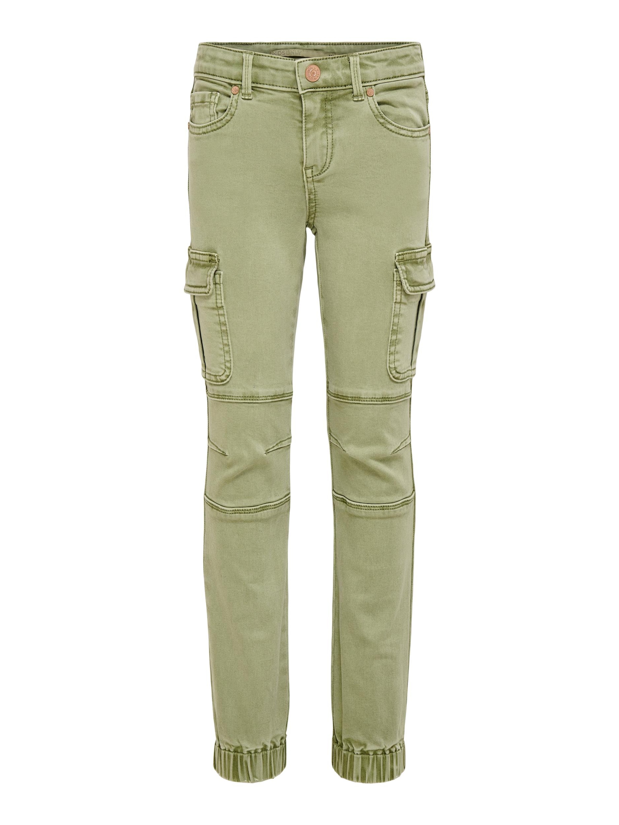 ONLY GIRLS - Tapered Pantalón 'Missouri' en verde: frente