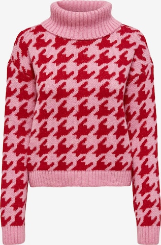 ONLY Sweter 'JAXIE' w kolorze różowy: przód