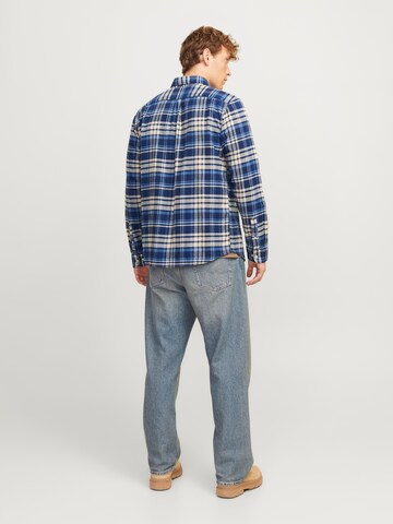 mėlyna JACK & JONES Standartinis modelis Marškiniai 'JPRBLunorris'