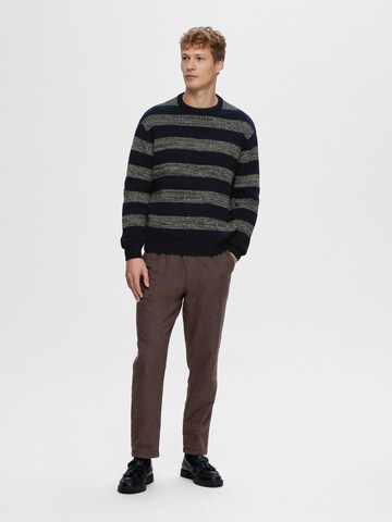 SELECTED HOMME Pullover in Blau