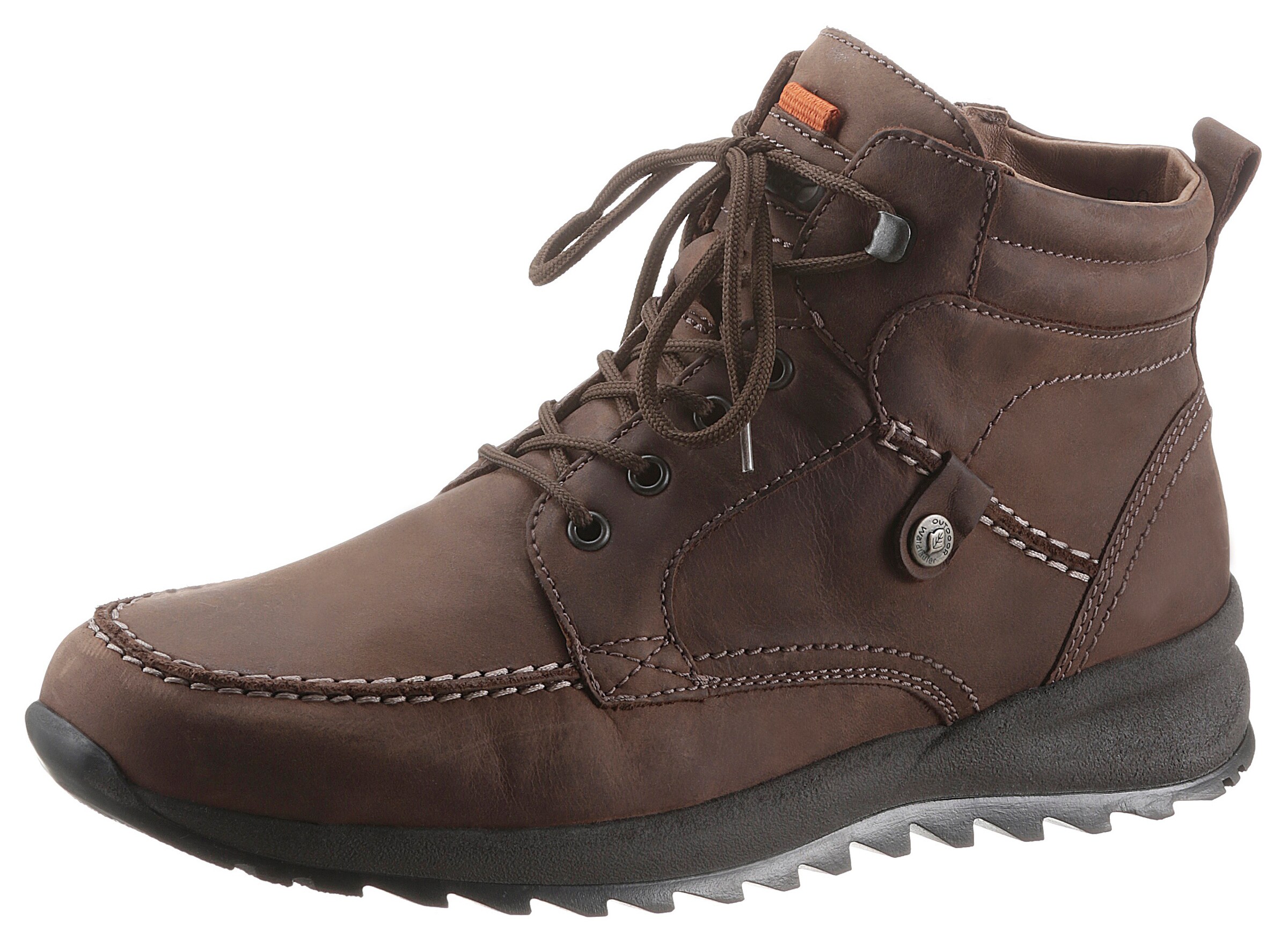 WALDLÄUFER Lace-Up Boots in Brown: front