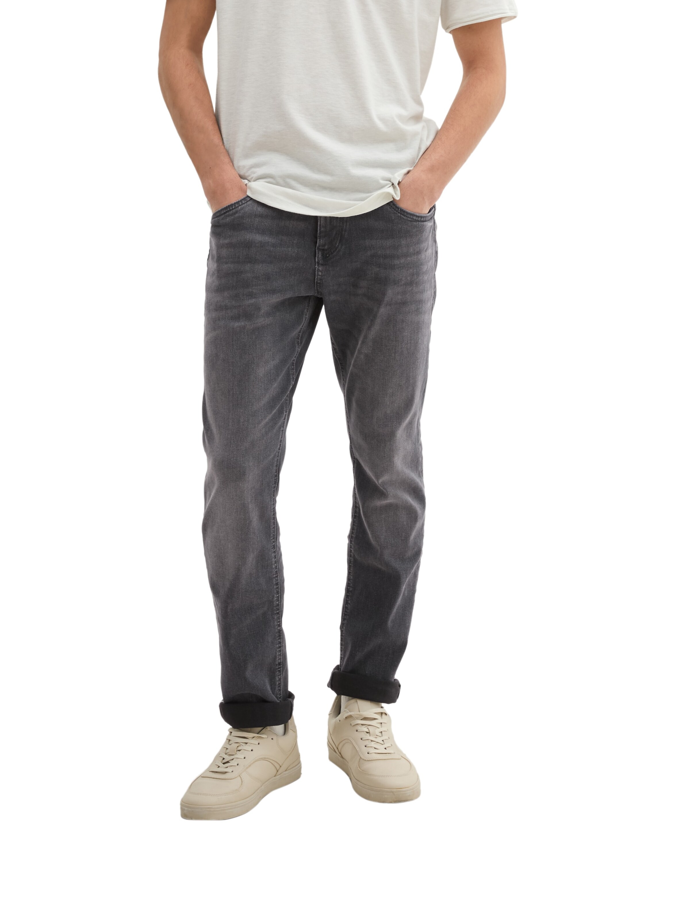 TOM TAILOR DENIM Regular Jeans 'Aedan' in Grau: Vorderseite