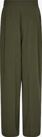 MOS MOSH Wide leg Pleat-front trousers in Green