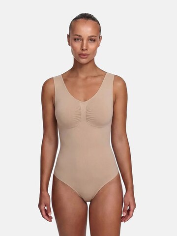 cfab (formerly creamy fabrics) Shapingbody 'Tank Bodysuit Sculpting Shapewear mit Slip' i beige