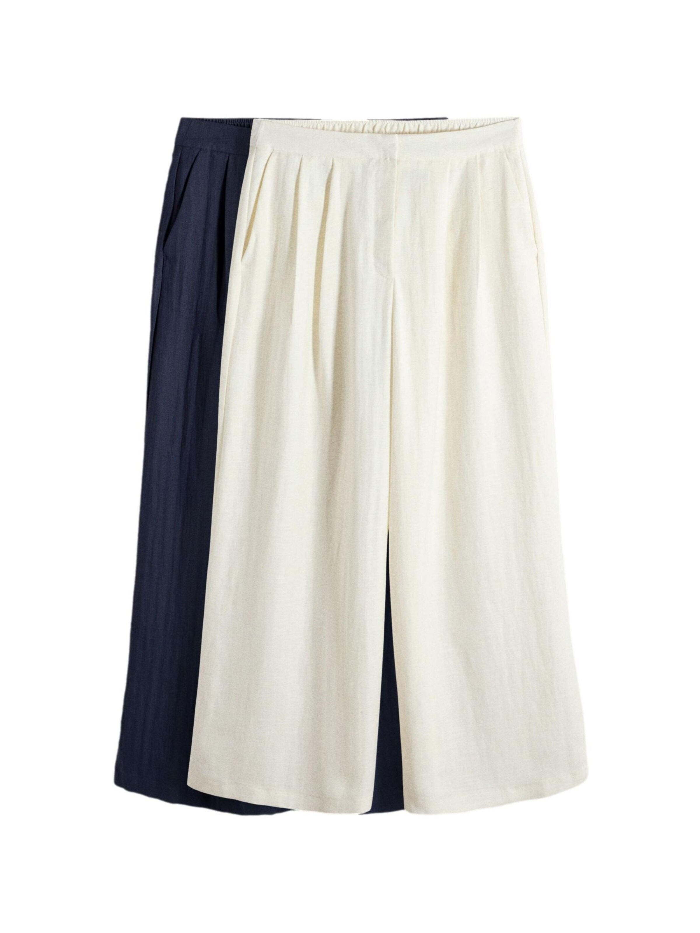 The Set Wide Leg Hose in Blau: Vorderseite