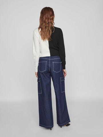 VILA Wide Leg Jeans 'KURILA' in Blau