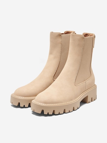 ONLY Chelsea Boots 'Betty' in Beige