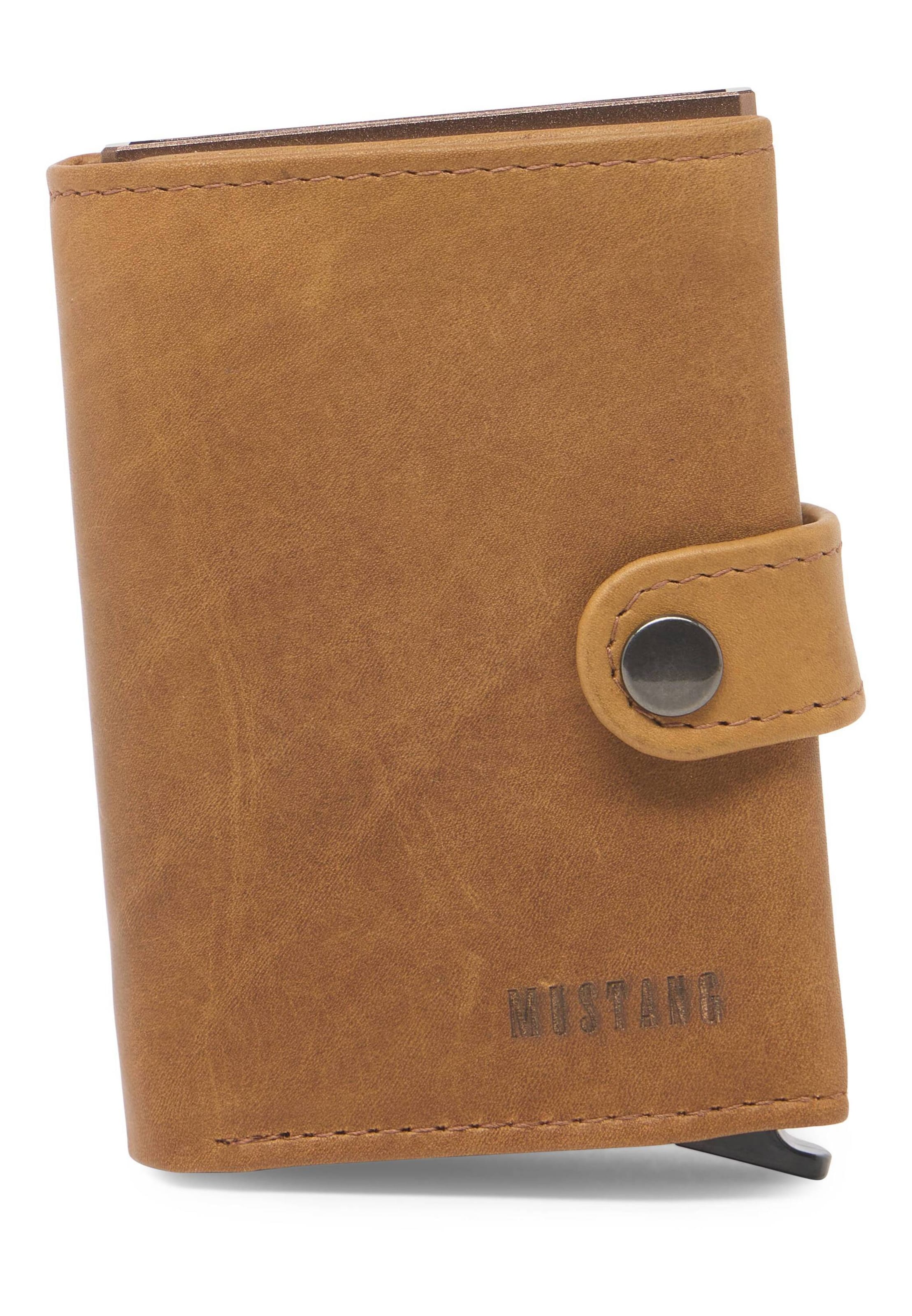 MUSTANG Wallet in Brown: front