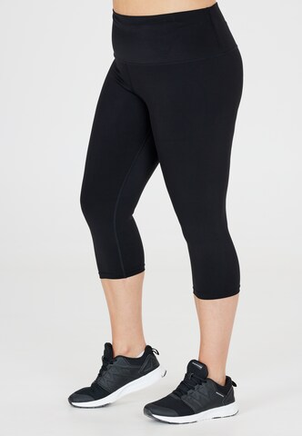 Q by Endurance Regular Workout Pants in Black: front