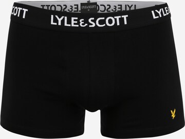 Boxers 'BARCLAY' Lyle & Scott en noir : devant