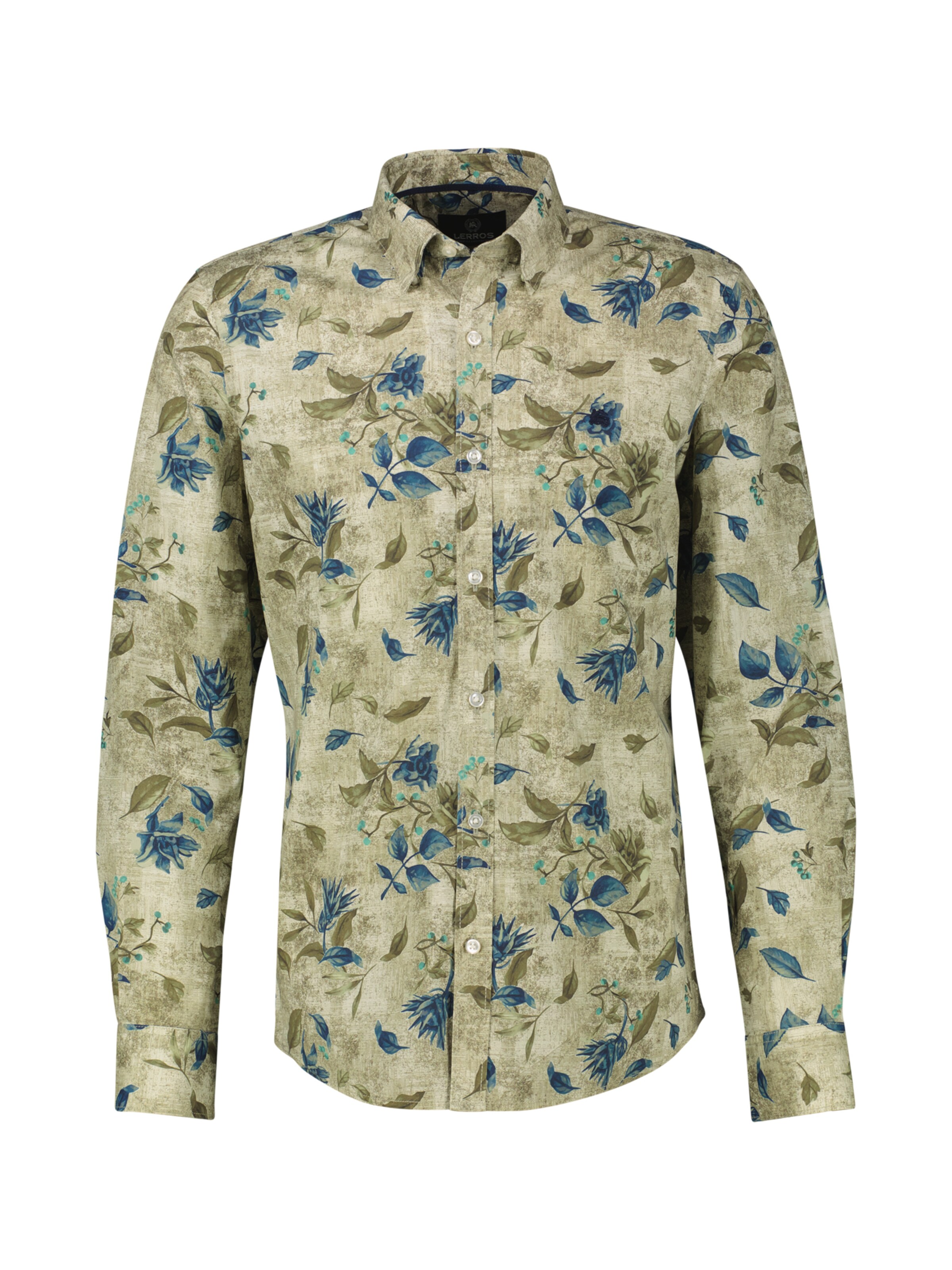 LERROS Regular fit Button Up Shirt in White: front