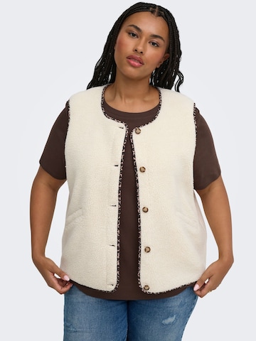 ONLY Carmakoma Liivi 'CARBaby' värissä beige: etupuoli