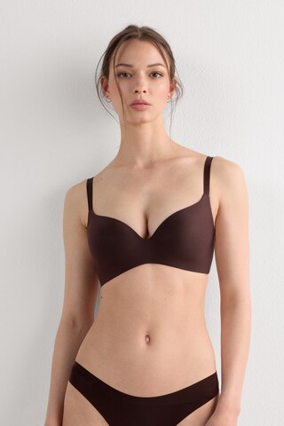 INTIMISSIMI Triangle Bra 'Adele' in Brown: front