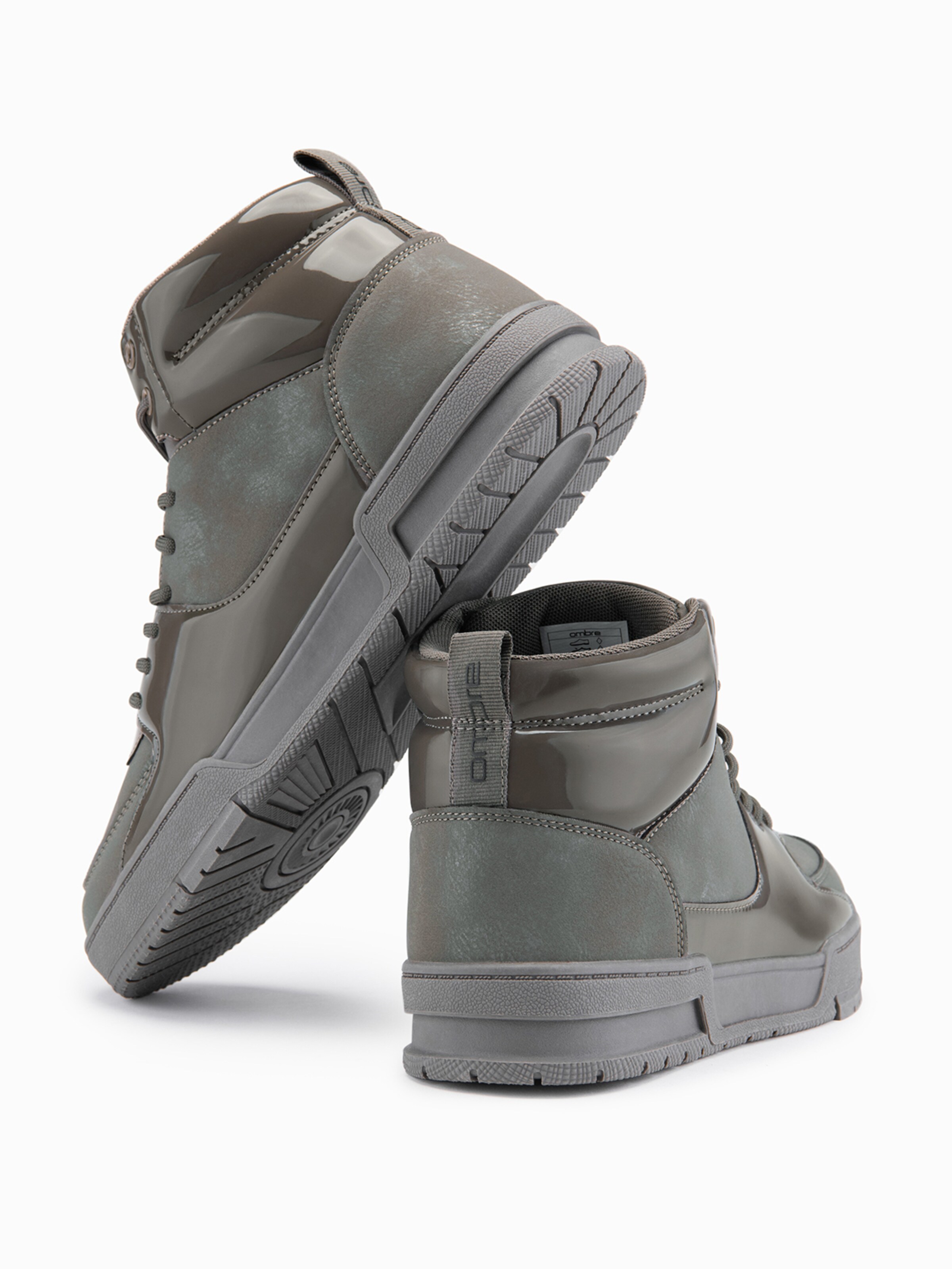 Ombre Sneakers hoog in Grijs
