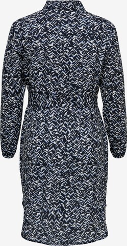 ONLY Carmakoma Shirt Dress 'Luxsof' in Blue