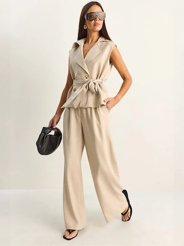Pantalons de tailleur Bianco Lucci en beige