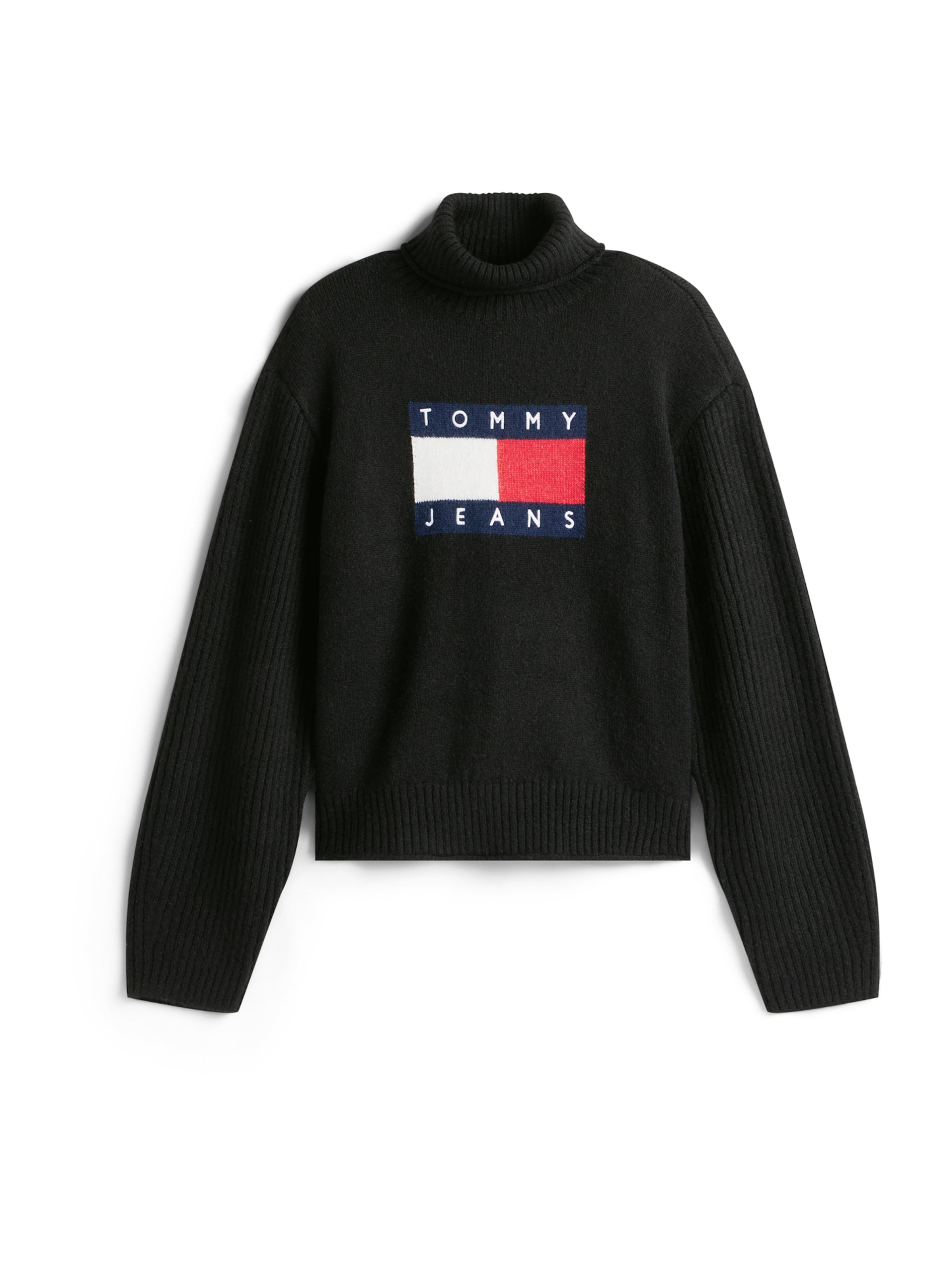Tommy Jeans Pullover in Schwarz: Vorderseite