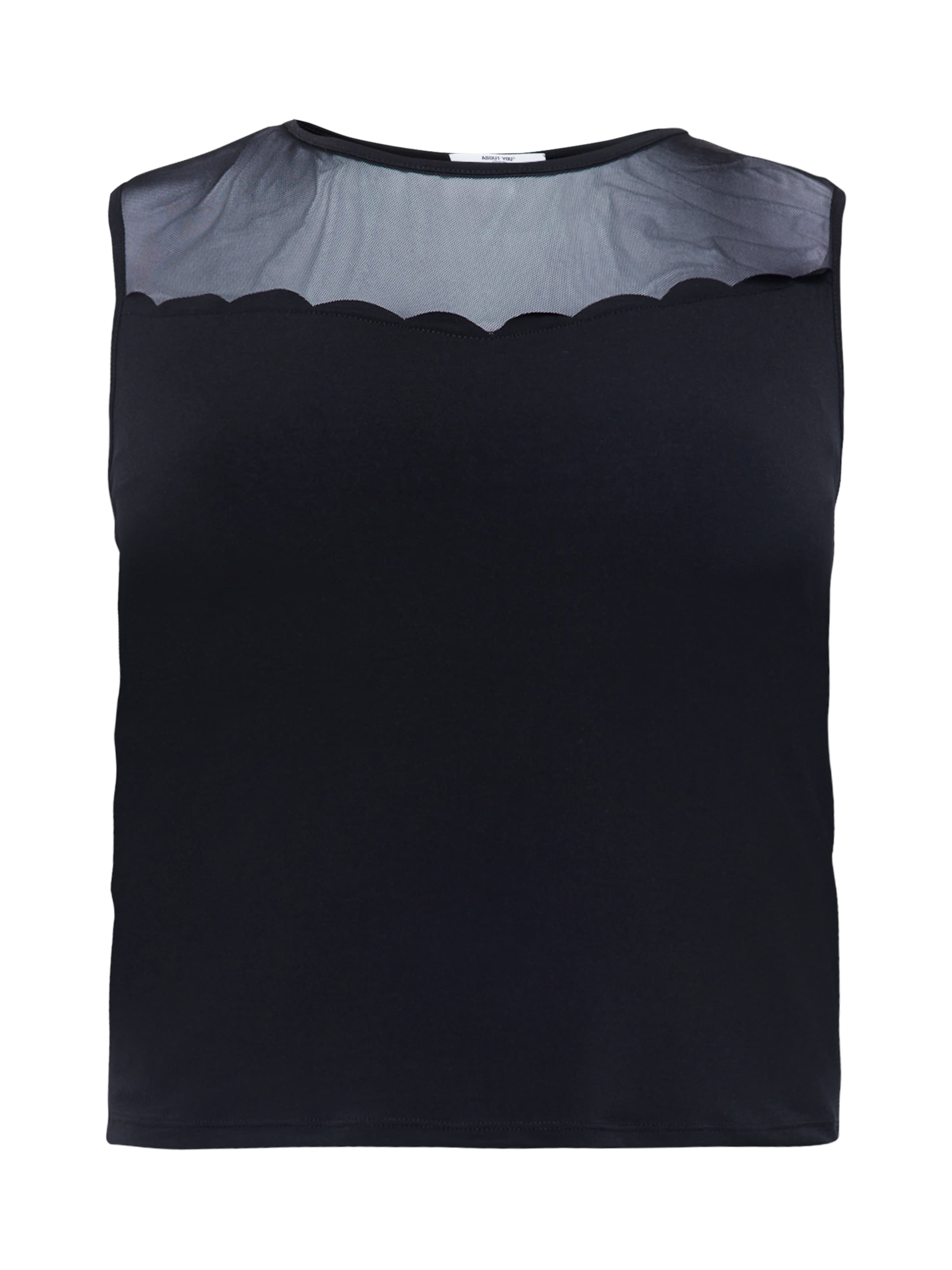 ABOUT YOU Curvy - Top 'Nena' en negro: frente