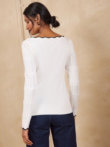 love & roses - Jersey en blanco