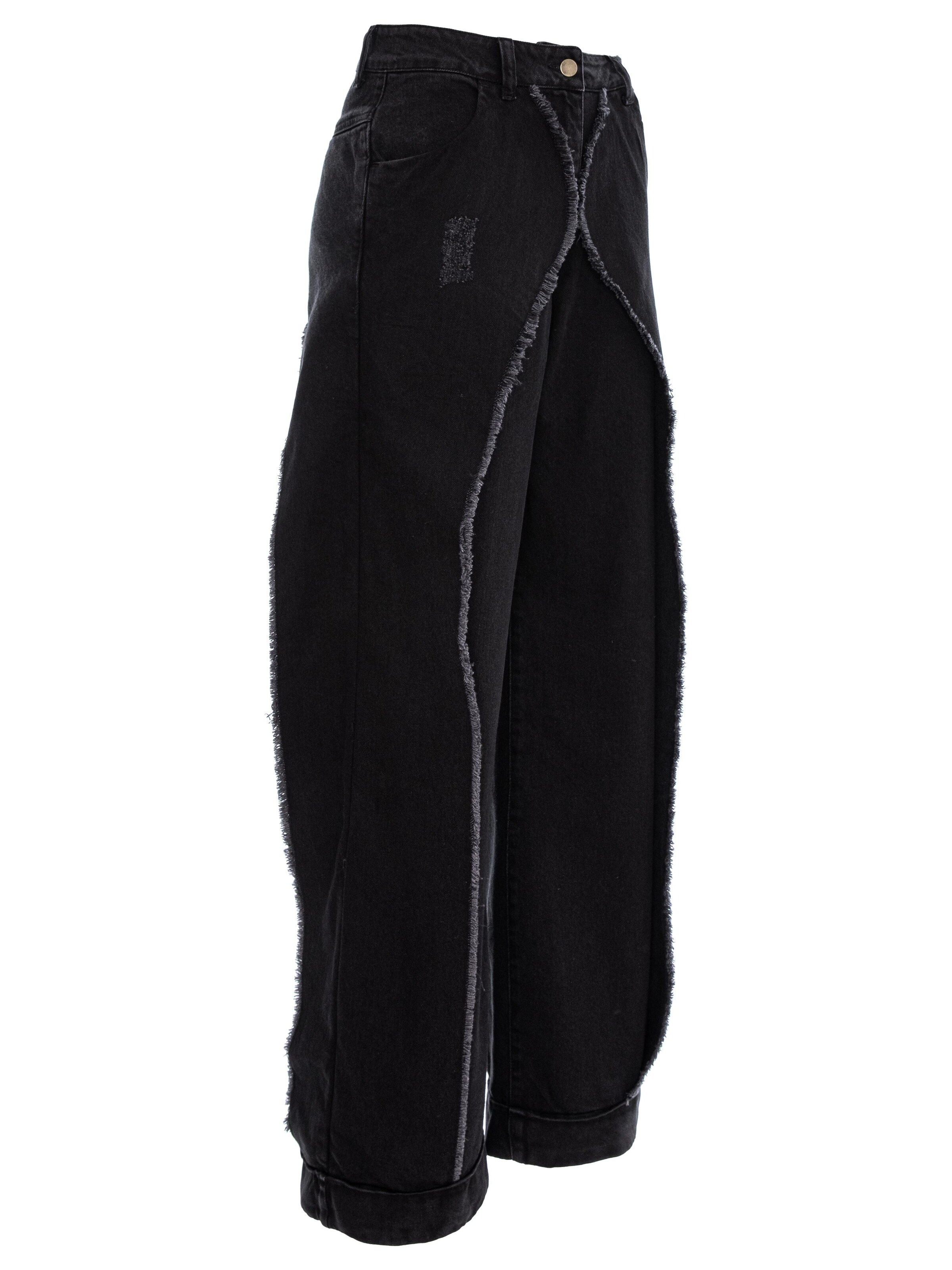 Montage The Label - Ropa ancha Vaquero 'Double Layer' en negro