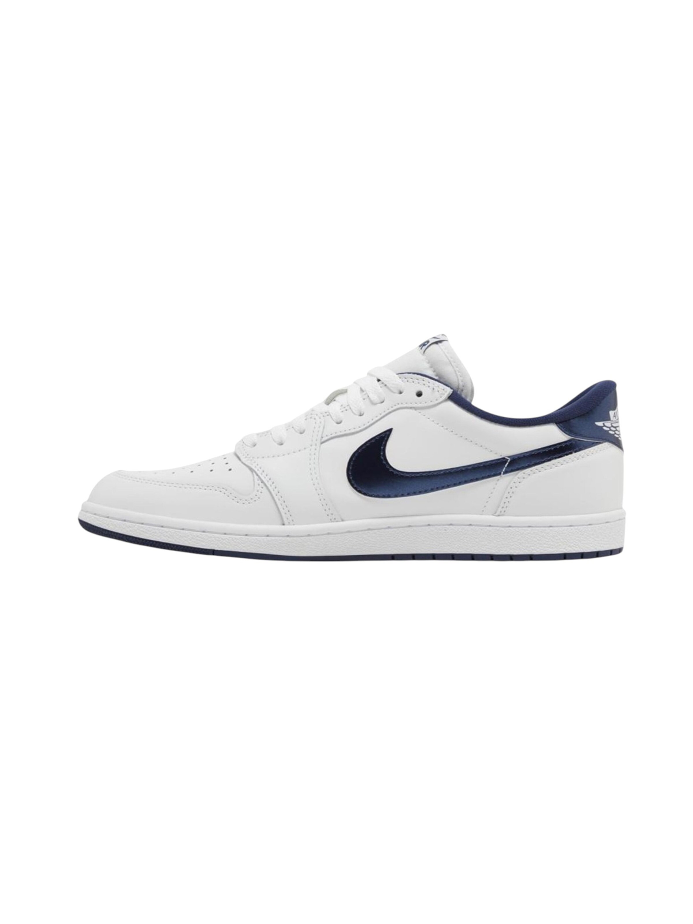 Jordan Sneakers laag 'Air 1' in 44,5 in de kleur Navy / Wit, Productweergave