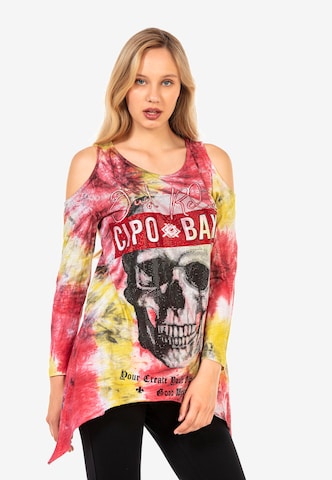 CIPO & BAXX Shirt in Gemengde kleuren: voorkant