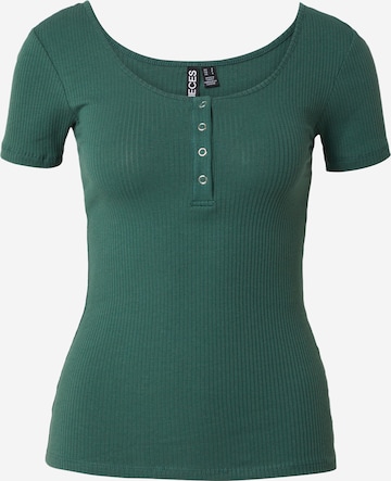 PIECES Shirts 'KITTE' i grøn: forside