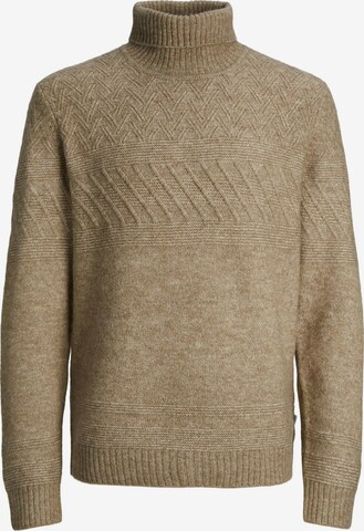 JACK & JONES Sweater 'Milo' in Beige: front