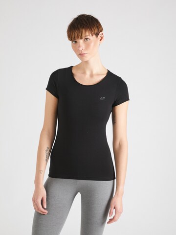 4F Sportshirt 'F0906' in Schwarz: Vorderseite